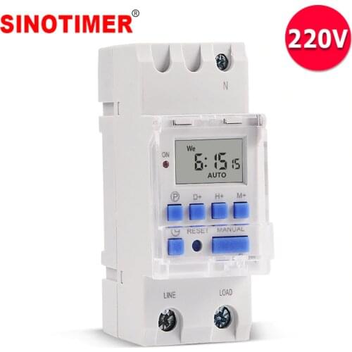 TM615 Digital Time Switch with 16 ON/OFF each Day and 15 Groups Intelligent Combination for Lighting Controls