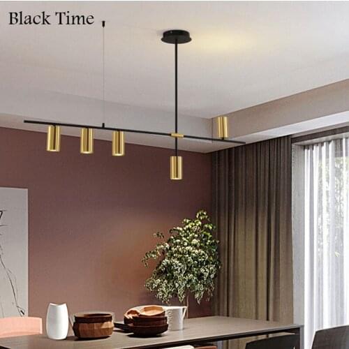 Home Lights Modern LED Chandeliers For Living Room Dining Room Kitchen Parlor Hanging Indoor Lighting Chandeliers Gold Black