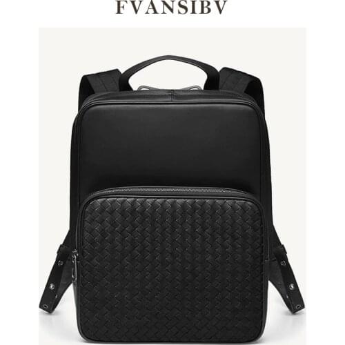 FVANSIBV Men's Leather Backpacks