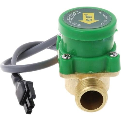 HT-120 Water Pump Flow Switch G1/2 "-1/2" Thread Water Circulation Pump Flow Sensor Switch Cold /Hot Water 1.5A