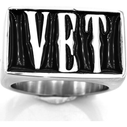 FANSSTEEL Stainless Steel Jewelry Customized 3 Letters Initials Alphabets Numbers Name Rectangle Ring Personalized gift