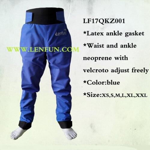 Paddle dry pants boating waterproof pants latex ankle gasket for kayak,sailing,caneoing,fishing,paddling,rafting,whitewater