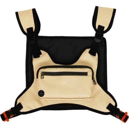 Outdoor Multi Function Sport Leisure Running Tactics Chest Bag Backpack Fitness Vest Bag Adjustable Military Tactical Chest Bag