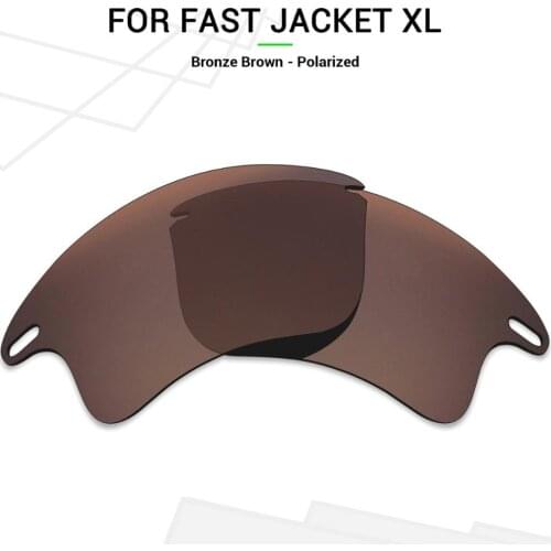 Mryok POLARIZED Replacement Lenses for Oakley Fast Jacket XL Sunglasses Bronze Brown