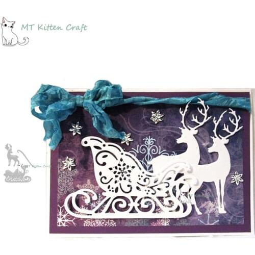 MT Craft Christmas Deer Metal Cutting Dies Stencils Scrapbooking Photo Album Decorative Embossing Paper Card Crafts Die Cut 2020