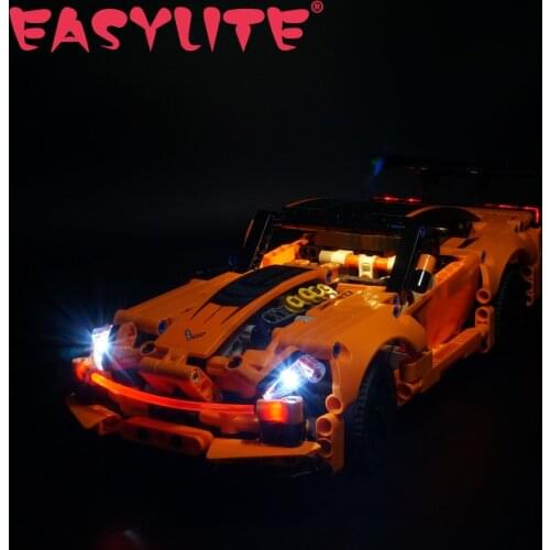 LED Light Set For 42093 Corvette ZR1 DIY Toys Blocks Bricks Only Lighting Kit Not Include Model