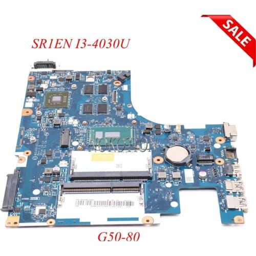 NOKOTION ACLU3 ACLU4 NM-A361 laptop motherboard For lenovo Ideapad G50-80 R5 M330 DDR3L SR1EN I3-4030U Main board full work