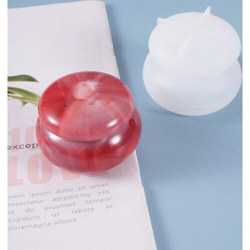Crystal Epoxy Resin Molds Rouge Lipstick Jar Casting Silicone Mould DIY Crafts Beads Storage Box Jewelry Decor Making Tools
