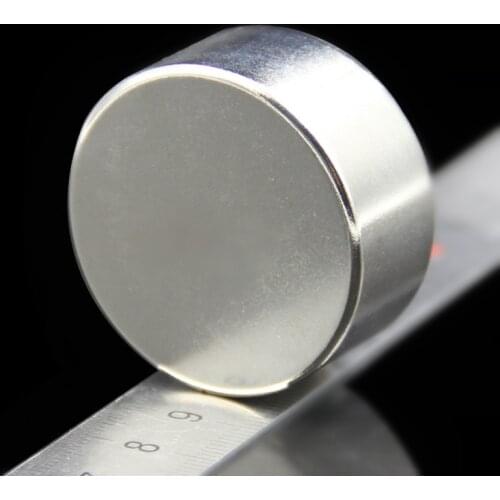 1pcs Strong Round Dia 40mm x 20mm N35 Rare Earth Neodymium Magnet Art Craft Fridge 40x20mm