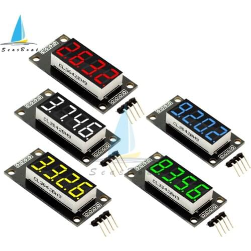TM1637 4 Bits Digital LED Display Module For arduino 7 Segment 0.36 Inch Clock Anode Tube Double Dots Module
