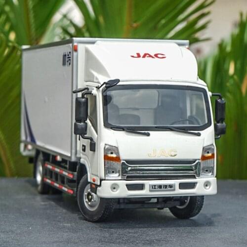 Top Quality Collectible Container Truck Alloy Model 1:30 Jac Shuailing 3 Van Container Truck Diecast Light Truck Model for Gift