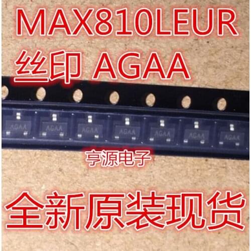 10 PCS new original MAX810 MAX810LEUR SOT23 packaging AGAA printing simple reset power-on reset