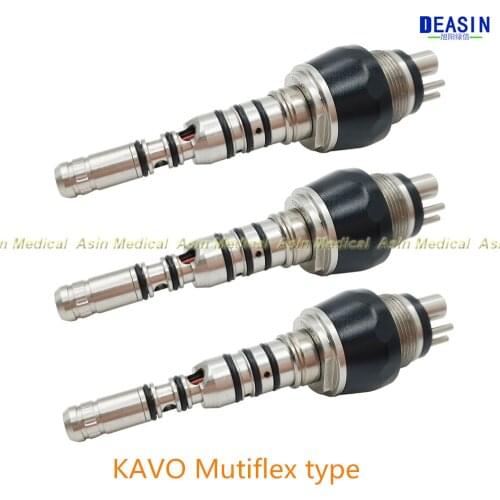 3 pcs x Kavo Multiflex Led 460 Coupler 6 holes Quick Coupling Coupler Adaptor Fit Kavo Dental Handpieces