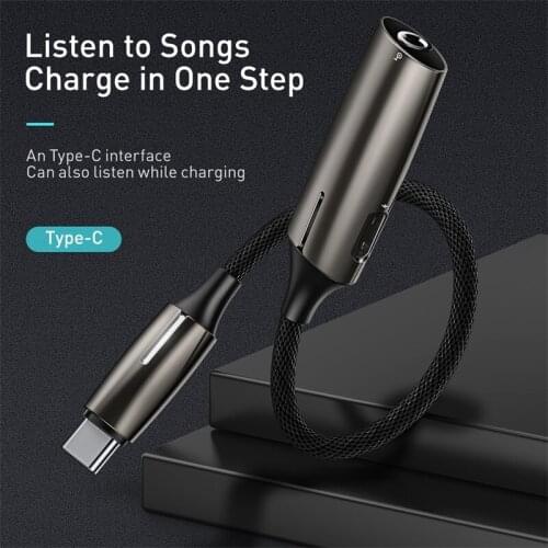 2 in 1 usb type c to 3.5mm headphone jack adapter Audio charging converter for xiaomi 9 8 mix 2s huawei P20 P30 mate 20 pro AUX