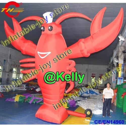 Free air shipping advertising giant lobster crawfish for sale, customized Lobster inflatable animal cartoon, inflatable lobster