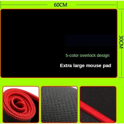 Ave Large Size Gaming Mouse Pad Anti-slip Natural Rubber PC Computer Gamer Mousepad Desk Mat Locking Edge for CS GO LOL Dota