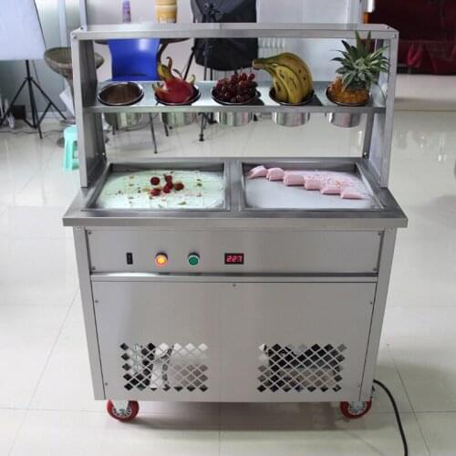 CE Good Feedback Ice Cream Makers Fried Yogurt Machine Commercial Industrial Thailand fried ice cream machine