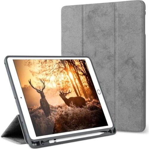 Case For iPad Pro 12.9 with Pencil Holder 2018 2017 2015 Premium PU Leather TPU Soft Cover for iPad Pro 12.9 2018 Case+film