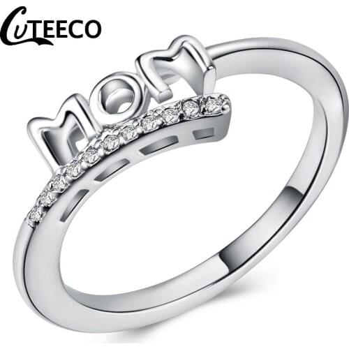 Кольца с фианитами для женщин CUTEECO China At AliExpress