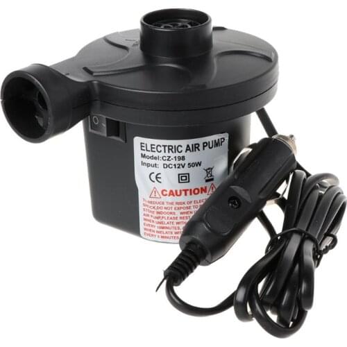 50W or 60W Electric Air Pump Portable Air Mattress Pump Inflator Deflator For Inflatables M6CF