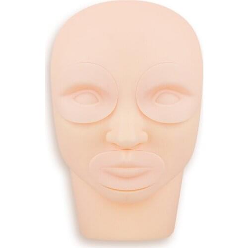 Hot Sale 3D Permanent Makeup Detachable Mannequin Head Training Latex Eyebrow Practise Skin Face Lip Microblading Accessories
