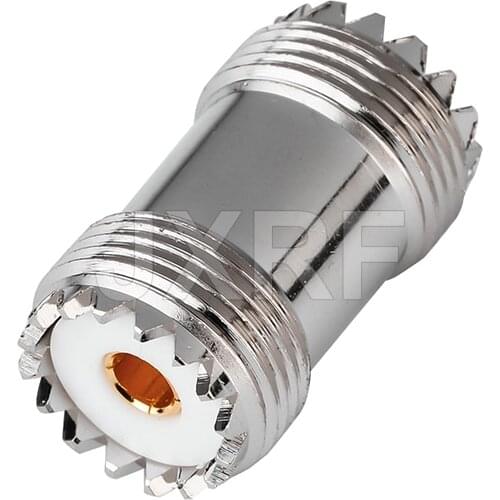 JXRF Connector SO239 UHF Female to UHF female SO239 Brass Straight Coaxial RF Adapters