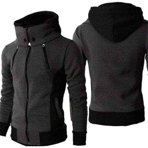 New Hot Popular High Quality Fashion Mens Winter Coat Jacket 3 Colors zip up hoodie Scarf Casual Bomber Hooded Male Outwear