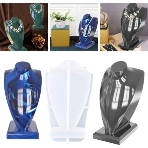 Mannequin Jewelry Stand Mold Head Bust Display Mold Necklace Earring Holder Rack Organizer Mold Home Decoration