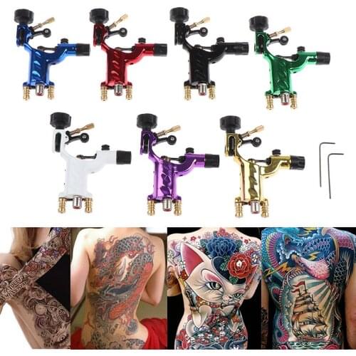 1pc Tattoo Machine Shader & Liner 7 Colors Assorted Tatoo Motor Gun Kits Supply For Artists Tattoo Accessories