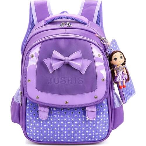 Cute Bow Princess Schoolbag backpack Waterproof Children School Bags for Girls Cartoon Backpack Schoolbag Kids Book Bag Mochilas