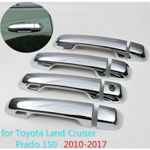 Funduoo For Toyota Prado 150 Land Cruiser Prado J150 2010 - 2019 LC150 LC200 Chrome Door Handle Cover Trim Set Car Styling