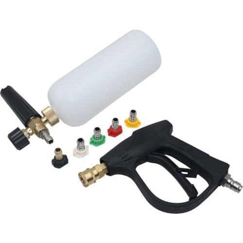 1L Car Washer Jet Adjustable Snow Foam Lance with 6 Nozzles Car Washer Water Gun Washing Pump Soap Lance Cleaning Tools