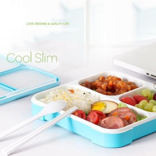 Sub-grid Energy Lunch Ultra Thin Fiber Thin Fast Food Box Simple Fashion Sealed Plastic Box