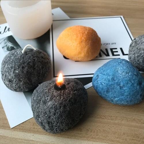 New Year Stone Molds Ins Style Silicone Mold Ice Cream Baking Candle Mold Aroma Stone Moulds Silicone Rubber PRZY Eco-friendly