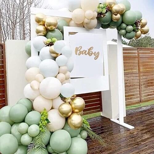 126pcs/lot Retro Green Balloons Garland Arch Birthdays Balloon Wedding Decorations Baby Shower Happy Birthday Party Supplies