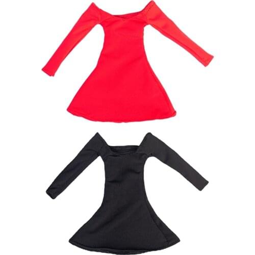 Hip Skirt 1/6 Female Soldier Strapless Tight Skirt Hip Skirt One-piece Dress for 12" Action Figure Body Figure