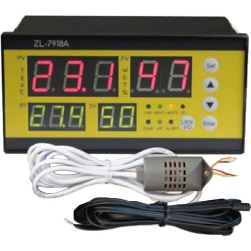 ZL-7918A Automatic Incubator Controller 100-240V LCD Tem Humidity Control XM 18