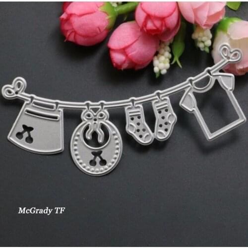 1PCS Cloth Hanger Metal Cutting Dies For Scrapbooking Card Photo Album Embossing Decor Cutting Dies