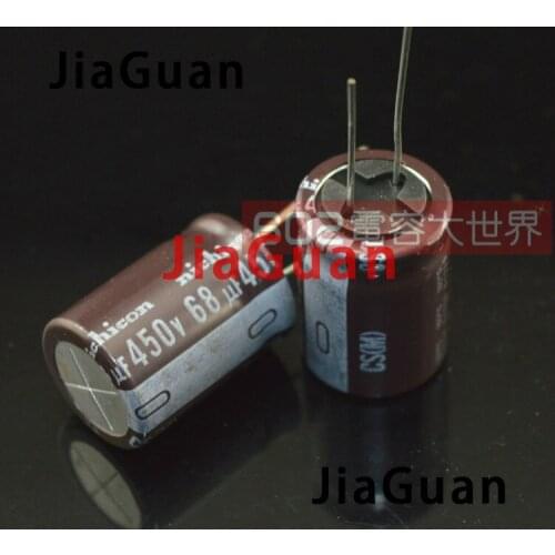 10PCS UCS2W680MHD NICHICON CS 450V68UF 18X25MM electrolytic capacitor 68UF 450V High frequency long life cs 68uF/450V