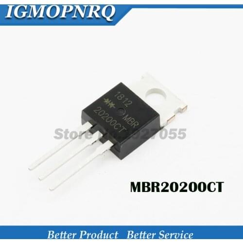 10PCS MBR20200CT TO220 MBR20200 TO-220 20200CT Schottky & Rectifiers 20 Amp 200 Volt Dual TO-220 new