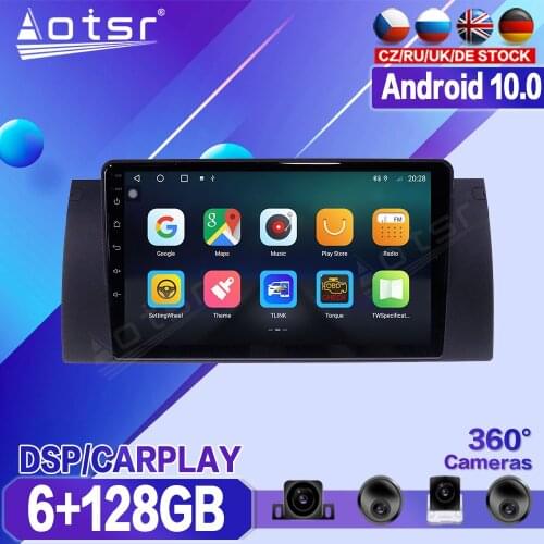 For BMW X5 E39/ E53 1999 - 2004 2005 Car Multimedia Radio Player Stereo Android 9 DSP 9 inch IPS Screen Audio GPS Navi head unit