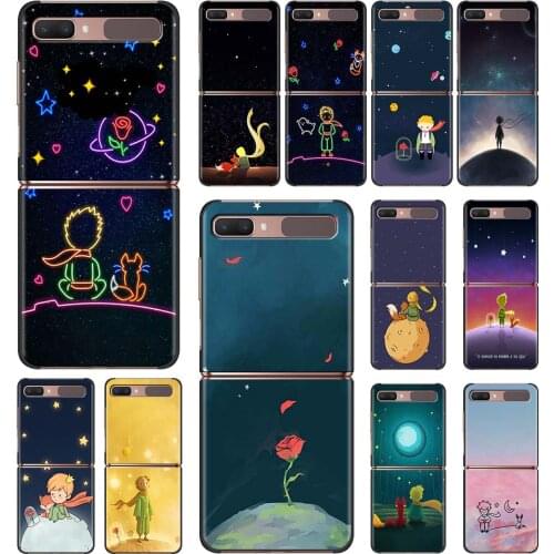 The Little Prince Luxury Foldable Hard Case For Samsung Z Flip Phone Case For Galaxy Z Flip Z Flip3 5G Back Cover Fundas