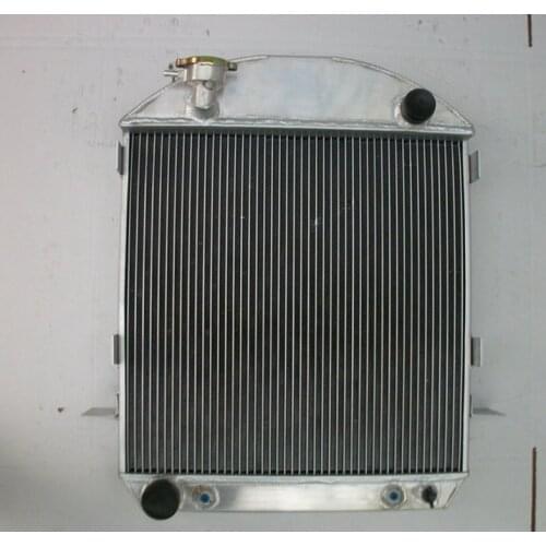 For Ford Engine Model-T-Bucket 1924-1927 1925 1926 AT MT new 64mm aluminum alloy radiator + fan