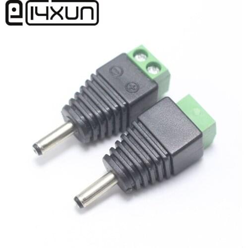 EClyxun 1pcs/lot new DC plug male 3.5*1.35mm DC connector DC 3.5 x 1.35 to 2pin screw block terminal
