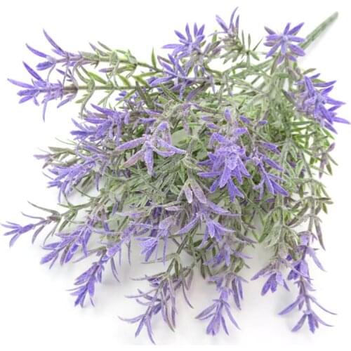 Artificial Plastic Lavender Flowers Bouquet Provence Decoration Fake Plant Silk Flower For Wedding Home Table Centerpieces Decor