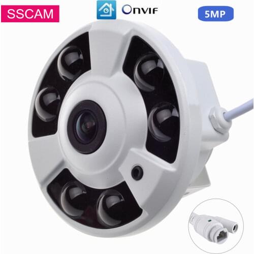 ONVIF IP Camera 5MP Indoor Wide Angle Motion Detection Alert P2P High Resolution Home Security 5.0 Megapixel CCTV Camera POE