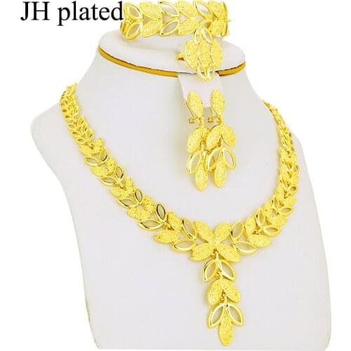 Jewelry Sets Gold Color bridal Ethiopian/Eritrea/dubai/ African Earring/Necklace/Ring/Bracelet for Women Gifts set jewellery