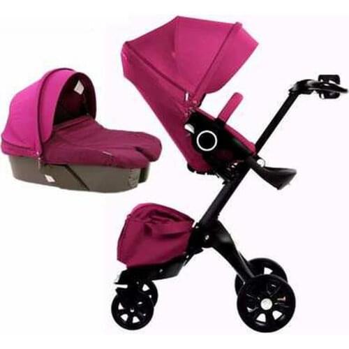 Luxury baby stroller High landscape 2 in 1 baby car two way baby travel dolly folding portable trolley portable stroller
