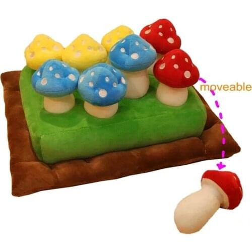Mushroom Picking Game Baby Educational Toys Pick Off 8pcs Mushrooms In Glass Floor Creative Stuffed Toys for Kids