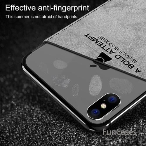 New Deer Pattern Original Cloth Phone Case For iPhone X XS Shockproof Cover for iphone 7 8 Plus 6 6s Plus Soft Back Cases